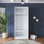 Hanah Home Armario Blanco con Puertas Recubiertas de Membrana